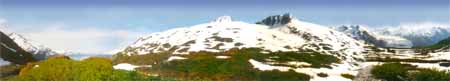 270 degree panoramic at the top of Portage Pass